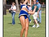 University Memphis Cheerleader Back Flip