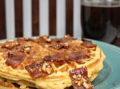 Sweet Potato Waffles with Candied Bacon...