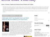 BOOK CHAT THURSDAY: Authors, Illustrators, Teachers Librarians Discuss Books