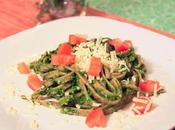 Whole Wheat Linguine with Spinach Herb Pesto