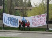 Unist’ot’en Supporters Deliver Message Chevron Global Headquarters