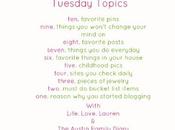 Tuesday Topics [Link-Up]