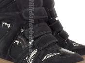 Isabel Marant Bekett Printed Canvas Suede Wedge Sneakers...