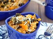 Baked Risotto with Butternut Squash Kale