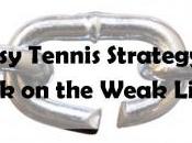 Easy Tennis Strategy Pick Weak Link