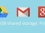 Google Offer 15GB Combined Free Space Gmail, Drive, Google+