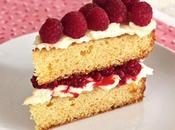 Victorian Sponge Cake with Fresh Raspberries