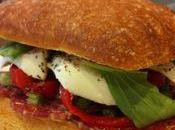 Italian Salami Sandwich with Fresh Buffalo Mozzarella