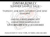 Shopping Cynthia Rowley Summer 2013 Sample Sale