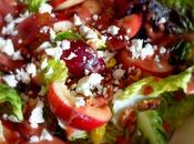Nectarine Salad with Strawberry Balsamic Dressing