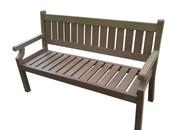 Weather, Composite Bench Simple, Maintenance Free Garden Furniture
