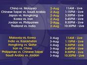 Telecast Schedule 27th FIBA-Asia Championship