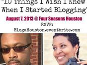 BlogaHouston Event: Things Wish Knew When Started Blogging