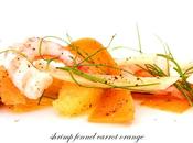 Salad with Shrimps, Fennel, Carrots Orange #109