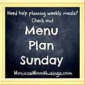 Menu Plan Sunday: August 2013