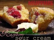 Sunday Baker Raspberry, Lemon Sour Cream Muffins