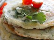 Savory Spinach Buttermilk Pancakes with Cilantro-Lime Butter