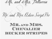 Wedding Fonts 2013