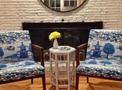 Blue White "Slipholstered" Chairs