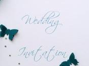 Butterfly Wedding Invitation with Crystals