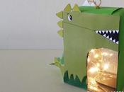 Lantern Toddler FREE Printable Dinosaur Template 自制恐龙灯笼教学