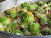 Creamy Parmesan Brussels Sprouts Bacon