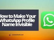 Make Your WhatsApp Profile Name Invisible