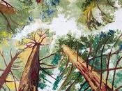 Warm Woods Painting Redwood Forest