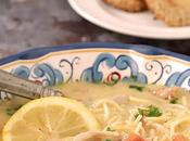 Greek Avgolemono Soup with Chicken Lemon