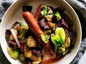 Sausage Japanese Sweet Potatoes