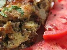 Wonders: Italian Sausage, Zucchini, Bell Pepper Bread Pudding