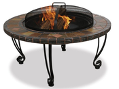 UniFlame 34-Inch Slate Marble Firepit