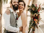 Tropical Themed Wedding Athens with Summer Vibes Sunflowers Aimilia Andreas