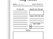 Printable Daily Planners Mental Health