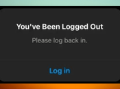 “You’ve Been Logged Out” Instagram