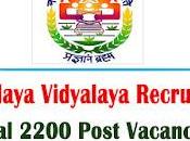 Navodaya Vidyalaya Recruitment 2022 2200 Principal Teacher Post