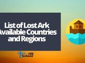 List Lost Available Countries Regions