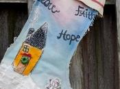 Hand-Made Painted Christmas Stocking