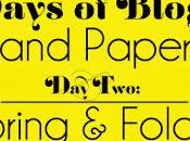 Days Blogging (D.I.Y. Paper Tips) Two: Scoring Folding