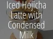 Iced Hojicha Latte with Condensed Milk