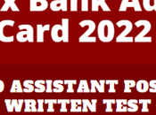 Apex Bank Admit Card 2022 Assistant Posts Written Test, Online Download
