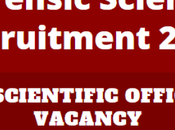 Forensic Science Recruitment 2022 Scientific Officer Vacancy, Online Apply