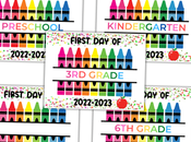 Free Printable First School Signs