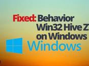Fixed: Behavior Win32 Hive Windows