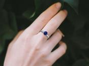 Make Statement with Preset Sapphire Engagement Ring