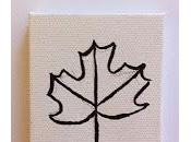 Sharpie Leaf Mini Canvas