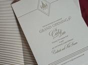 Card Grand Opening Letterpress Invitation