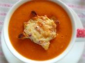 Winter Warmer Herbed Tomato White Cheddar Soup, with Cheesy Croutes