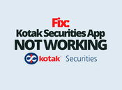 Fix: Kotak Securities Working