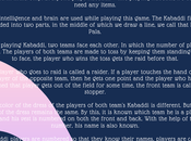 Download Essay Kabaddi Class